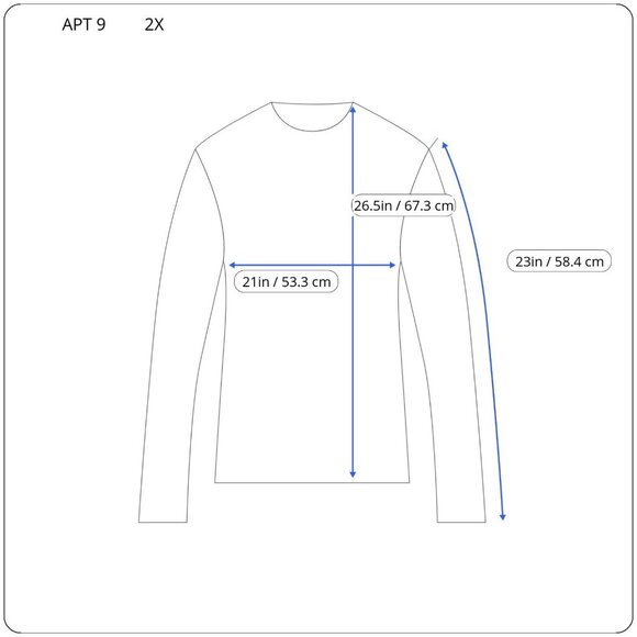 Apt 9 Women Sweater 2X Plus Long Sleeve Pullover Beaded Lightweight BLU238 - Picture 2 of 10